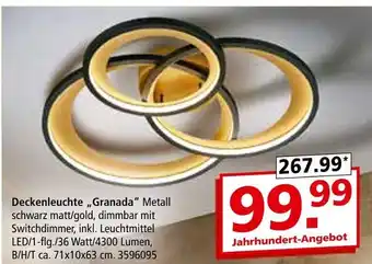 Segmüller Deckenleuchte „granada“ Angebot