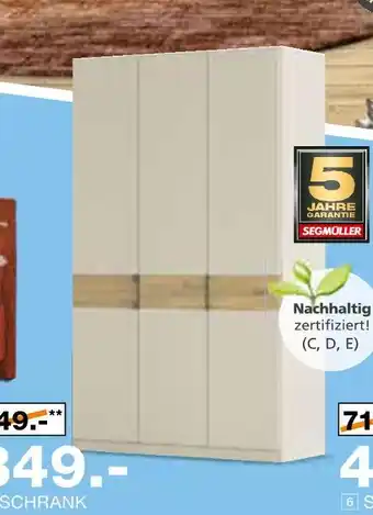 Segmüller Kleiderschrank versity Angebot