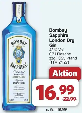 Famila Nord West Bombay Sapphire London Dry Gin Angebot
