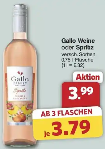 Famila Nord West Gallo Weine oder Spritz Angebot
