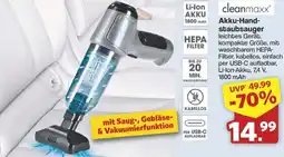 Famila Nord West cleanmaxx Akku-Handstaubsauger Angebot