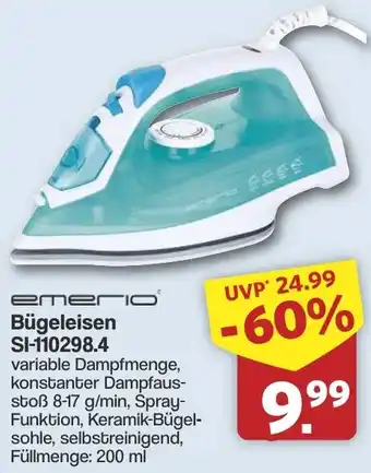 Famila Nord West Emerio Bügeleisen SI-110298.4 Angebot