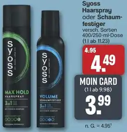 Famila Nord West Syoss Haarspray oder Schaumfestiger Angebot