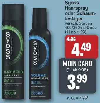 Famila Nord West Syoss Haarspray oder Schaumfestiger Angebot