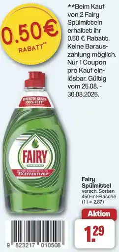 Famila Nord West Fairy Spülmittel Angebot