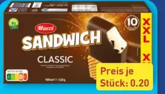 Aldi Nord Mucci Eis-Sandwich XXL Angebot