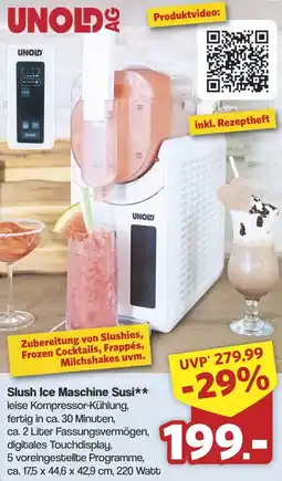 Famila Nord West UNOLD Slush Ice Maschine Susi Angebot