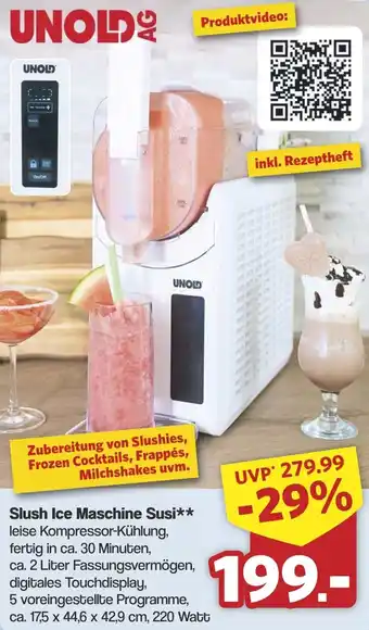 Famila Nord West UNOLD Slush Ice Maschine Susi Angebot