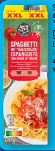 Aldi Nord Speise Zeit Spaghetti­gericht XXL Angebot