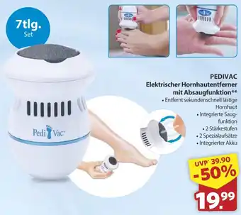 Famila Nord West PEDIVAC Elektrischer Hornhautentferner mit Absaugfunktion Angebot
