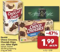 Famila Nord West Nestlé Choco Crossies, Choclait Chips oder After Eight Angebot