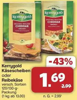 Famila Nord West Kerrygold Käsescheiben oder Reibekäse Angebot