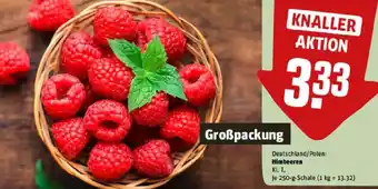 REWE Himbeeren Angebot