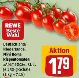 REWE Mini Roma Rispentomaten Angebot