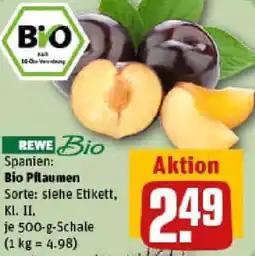 REWE Bio Pflaumen Angebot