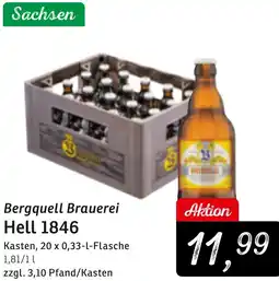 KONSUM Bergquell Brauerei Hell 1846 Angebot