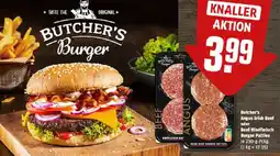 REWE Butcher's Angus Irish Beef oder Beef Rindfleisch Burger Patties Angebot