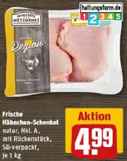 REWE Frische Hähnchen-Schenkel Angebot