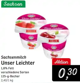 KONSUM Sachsenmilch Unser Leichter Angebot