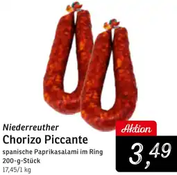 KONSUM Niederreuther Chorizo Piccante Angebot