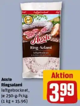 REWE Aoste Ringsalami Angebot