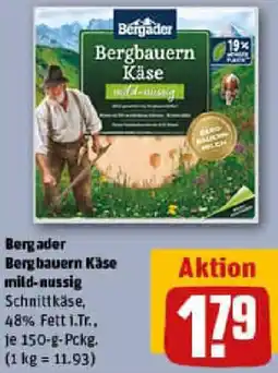 REWE Bergader Bergbauern Käse mild-nussig Angebot