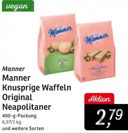 KONSUM Manner Knusprige Waffeln Original Neapolitaner Angebot