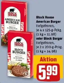 REWE Block House American Burger oder Block Burger Angebot