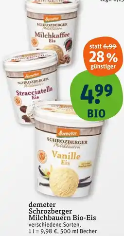 tegut Demeter milchkaffee eis Angebot