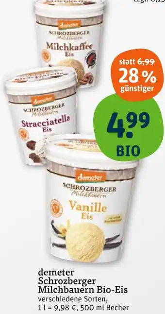 tegut Demeter milchkaffee eis Angebot
