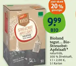 tegut Tegut... bio bioland bio-streuobst-apfelsaft Angebot