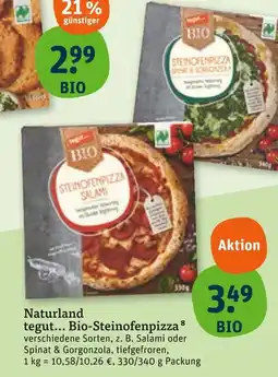 tegut Tegut... bio-steinofenpizza salami Angebot