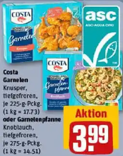 REWE Costa Garnelen oder Garnelenpfanne Angebot