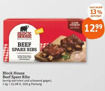tegut Block house beef spare ribs Angebot