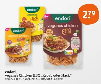 tegut Endori veganes chicken bbq Angebot
