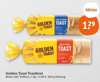 tegut Golden toast vollkorn toast Angebot