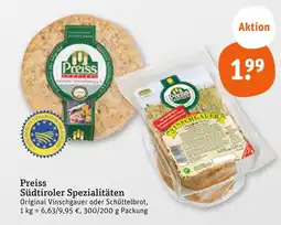 tegut Preiss original vinschgauer Angebot