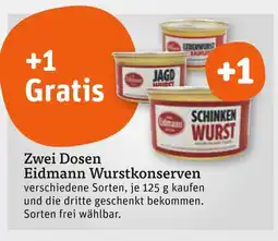 tegut Eidmann zwei dosen wurstkonserven Angebot