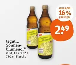 tegut Tegut... sonnenblumenöl mild Angebot