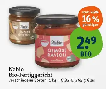 tegut Nabio bio-fertiggericht Angebot