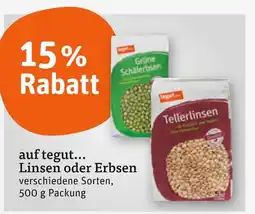 tegut Tegut grüne schälerbsen Angebot