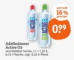 tegut Adelholzener active o2 cherry Angebot