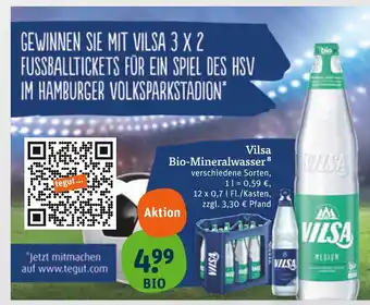 tegut Vilsa bio-mineralwasser Angebot
