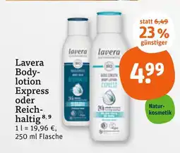tegut Lavera bodylotion express Angebot