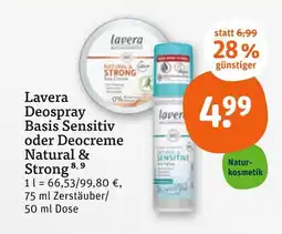 tegut Lavera deospray basis sensitiv Angebot
