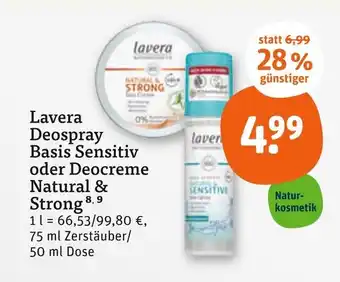 tegut Lavera deospray basis sensitiv Angebot