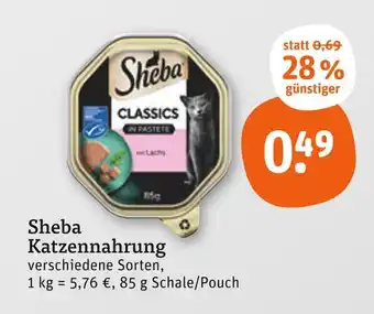 tegut Sheba katzennahrung Angebot