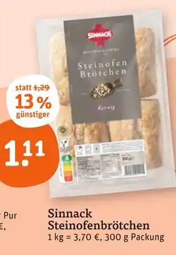 tegut Sinnack steinofenbrötchen Angebot