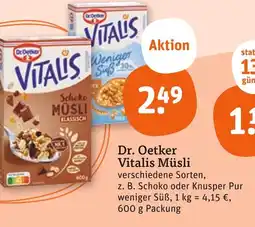 tegut Dr. oetker vitalis müsli schoko Angebot