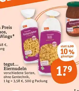 tegut Tegut... eiernudeln korkenzieher Angebot